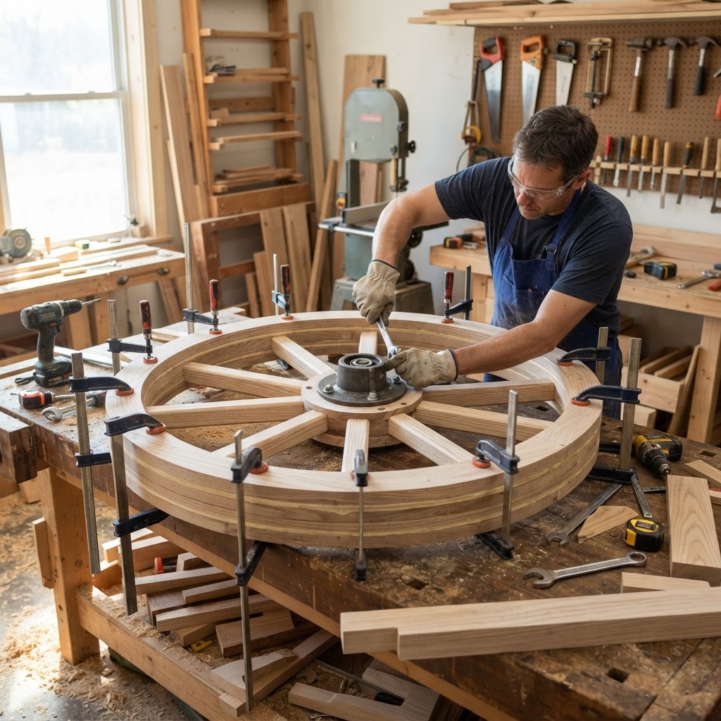 Anemometer-Driven Kinetic Wind-Sculpture Perch — step 1