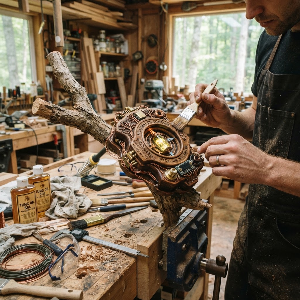 Bespoke Treetop Dendritic Mycelium-Infused Phyto-Magnetic Canopy Pollination Compass — step 4