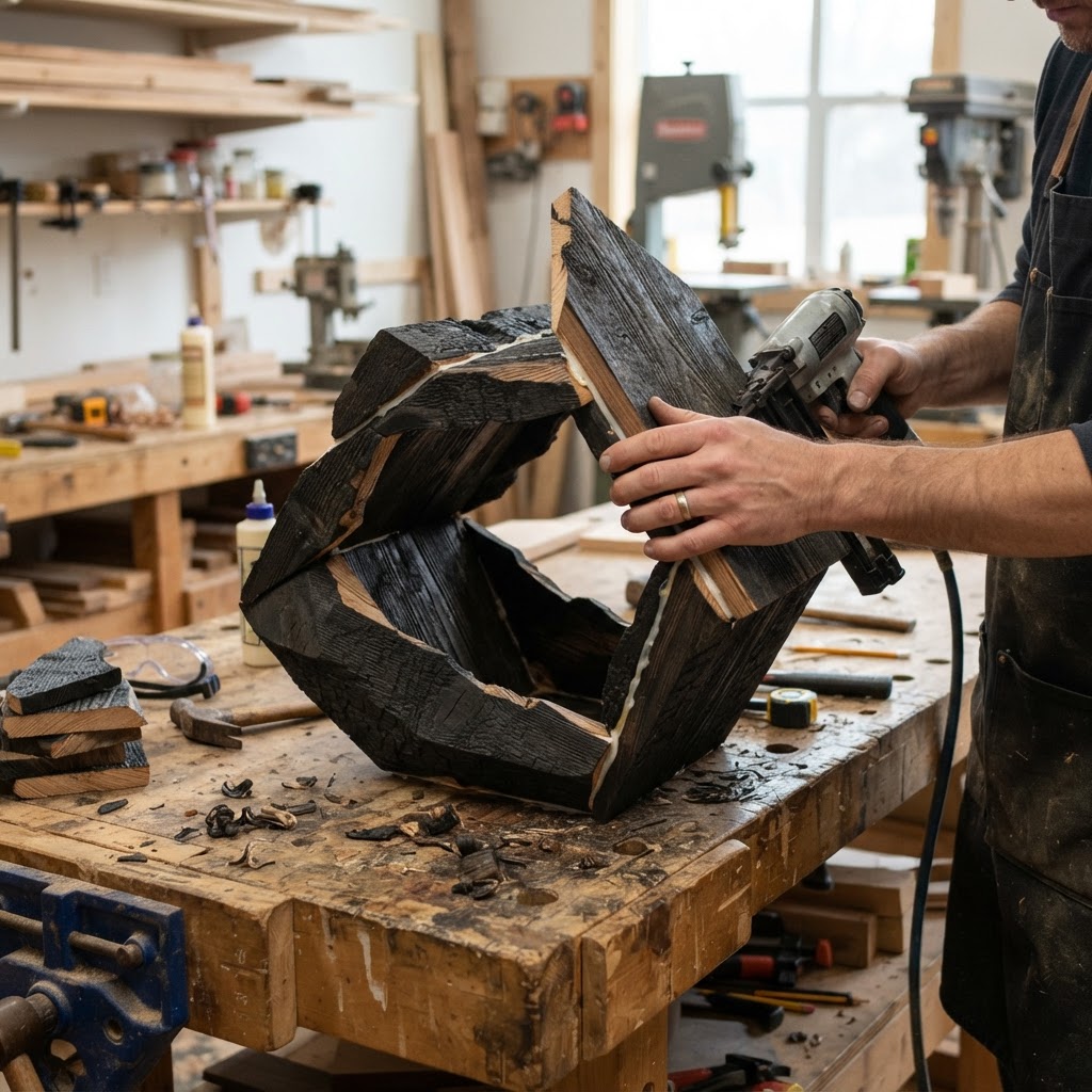 Tectonic Mosaic Geode Bird Feeder — step 1