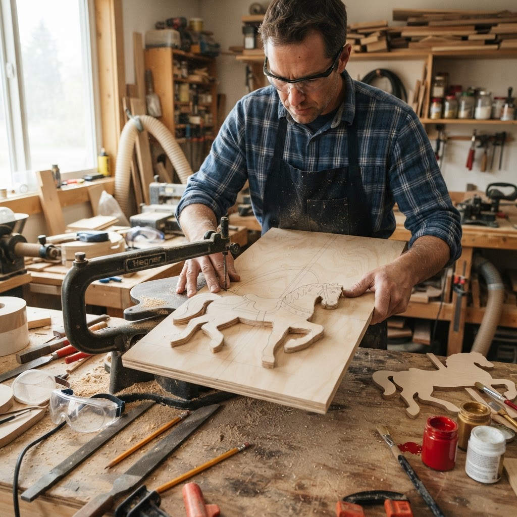 Vintage Carousel Horse Seed Merry-Go-Round — step 1