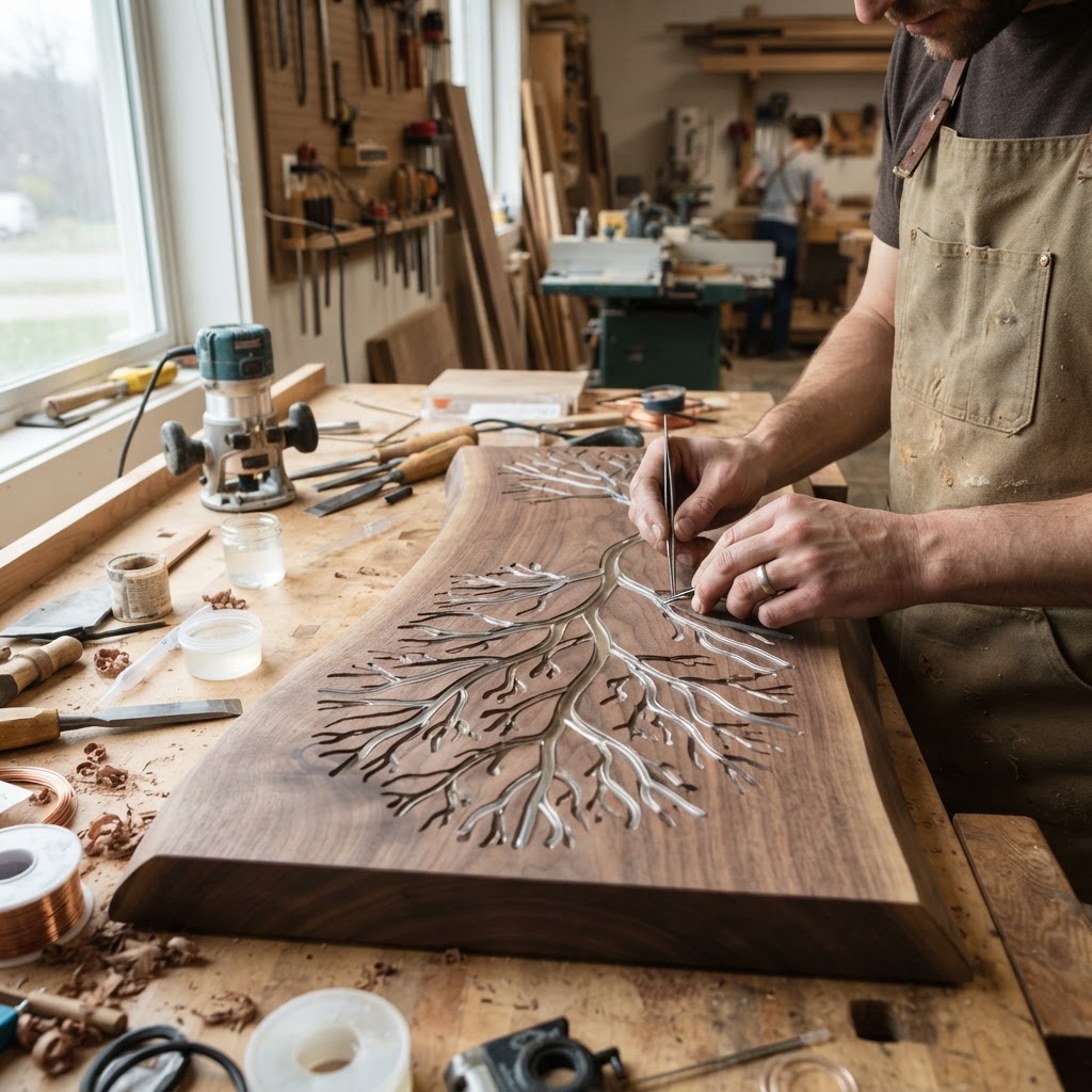 Bespoke Treetop Dendritic Mycelium-Infused Phyto-Cyclic Sap-Flow Canopy Nebula-Drafting Meditation Plinth — step 2