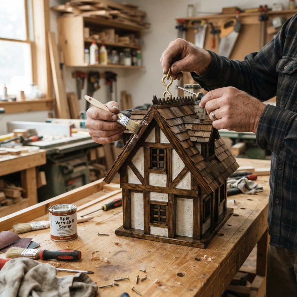 Tudor Revival Half-Timbered Bird Manor — step 4