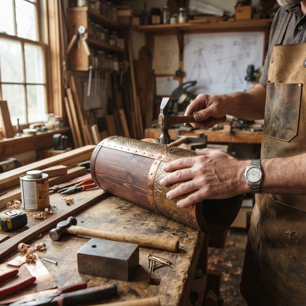 Vintage Brass Telescope Seed Observatory — step 1