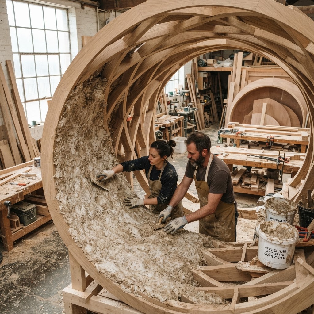 Bespoke Treetop Dendritic Mycelial Phonic Whispering Gallery — step 2