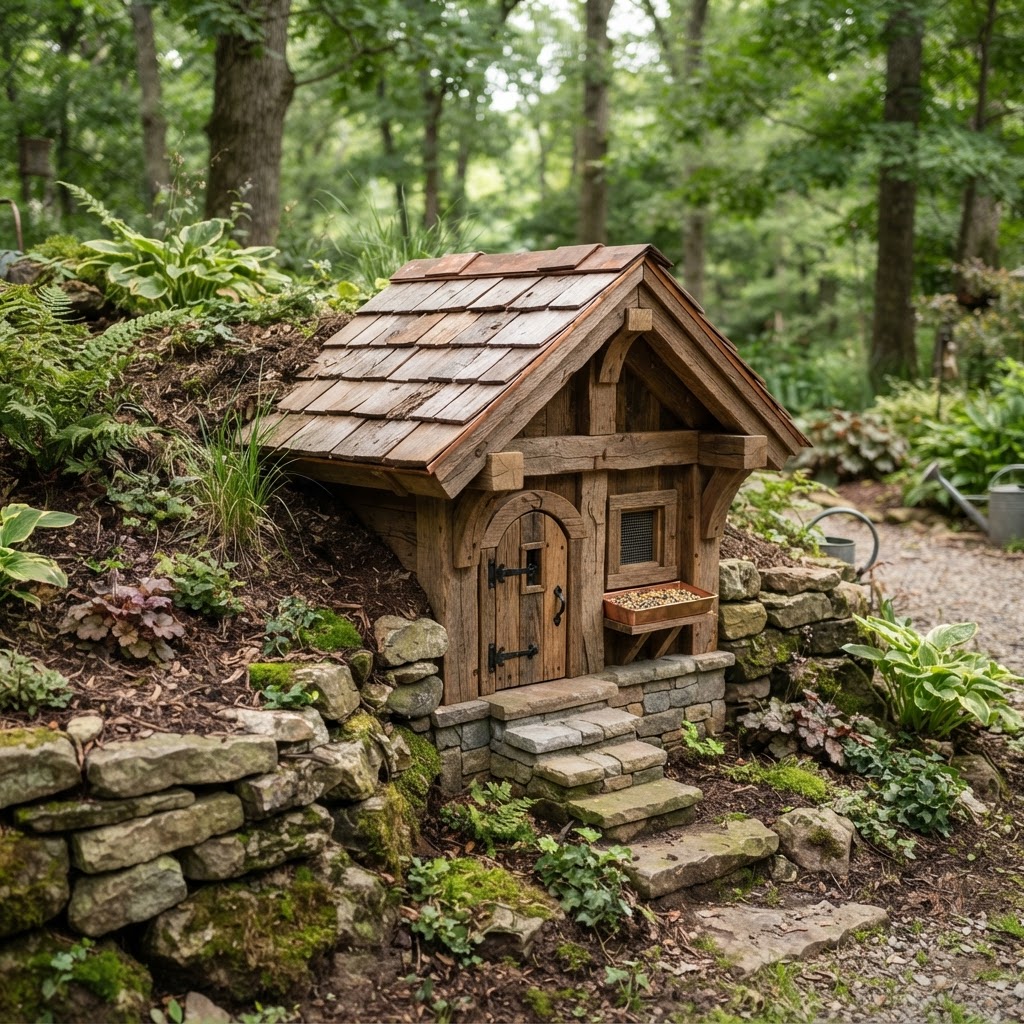 Subterranean Root-Cellar Inspired Earth-Sheltered Seed Bunker