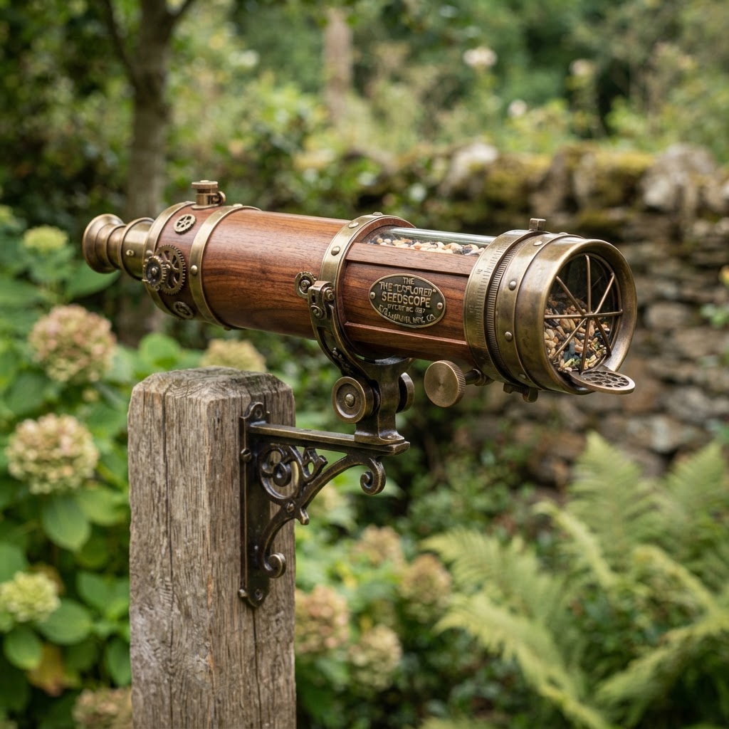 Vintage Brass Steampunk Monocular Seed Telescope