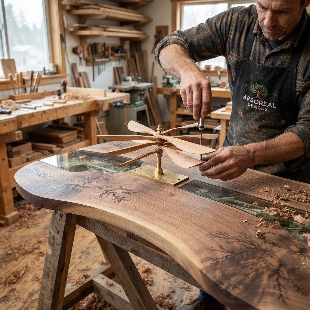 Bespoke Treetop Dendritic Mycelium-Infused Phyto-Diffusive Sap-Flow Canopy Zephyr-Alignment Vanity Table — step 3