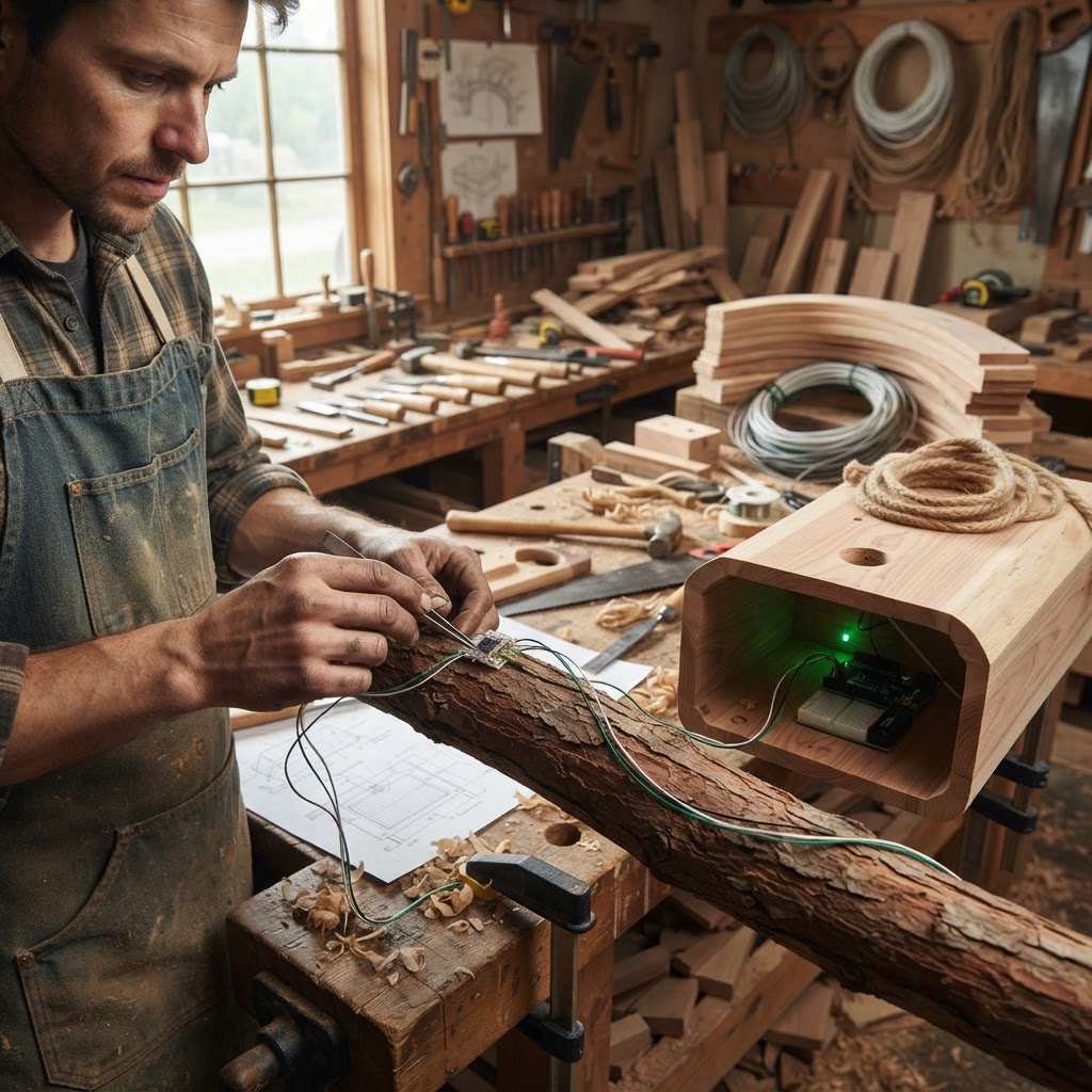 Bespoke Treetop Dendritic Mycelium-Infused Phyto-Ionic Sap-Flow Canopy Vapour-Mapping Reading Nook — step 3