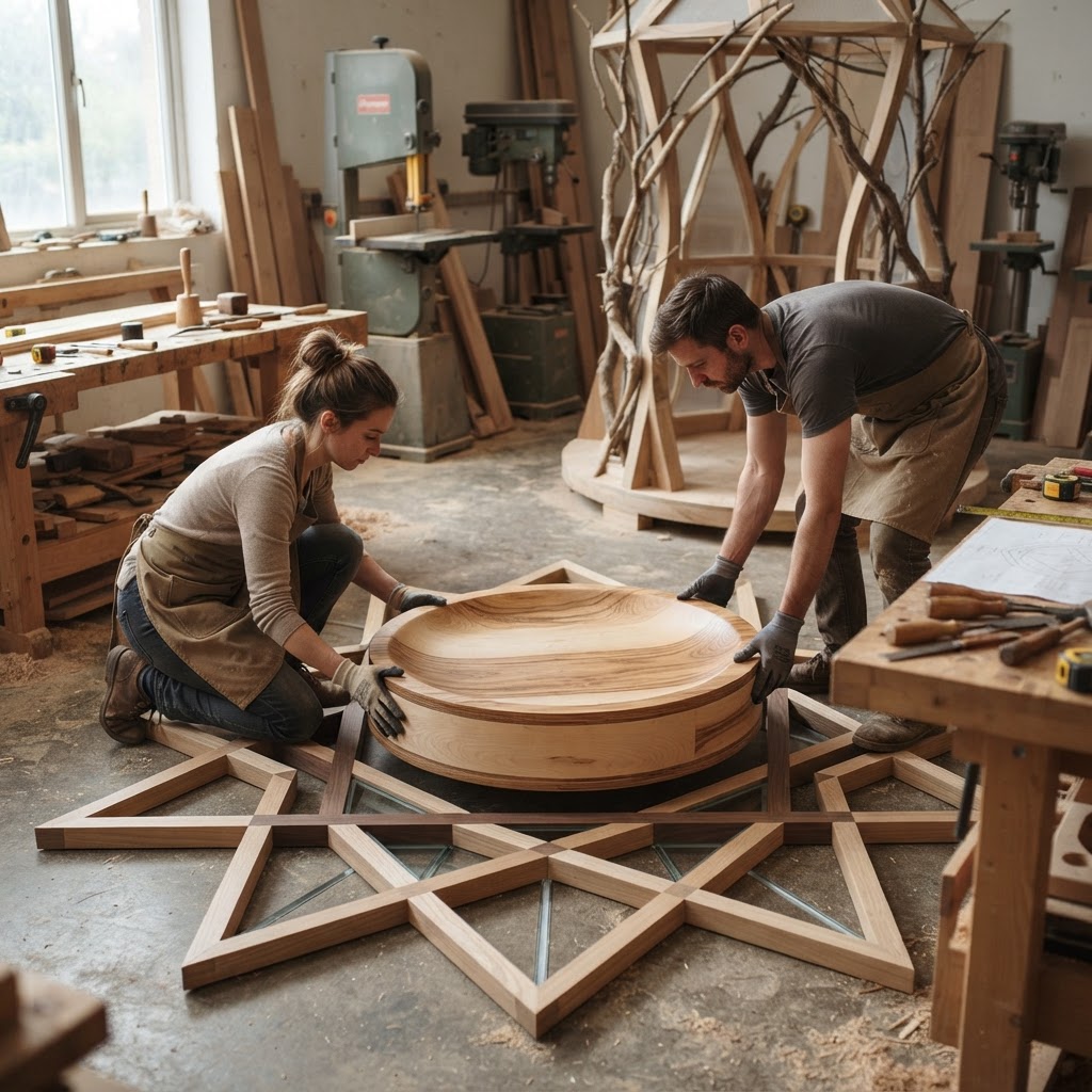 Bespoke Treetop Dendritic Mycelium-Infused Phyto-Refractive Sap-Flow Canopy Prism-Mapping Meditation Plinth — step 4