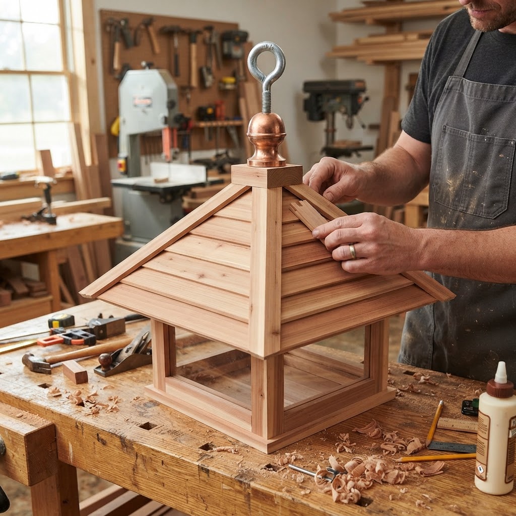 Cottage Lantern Seed Lantern Feeder — step 3