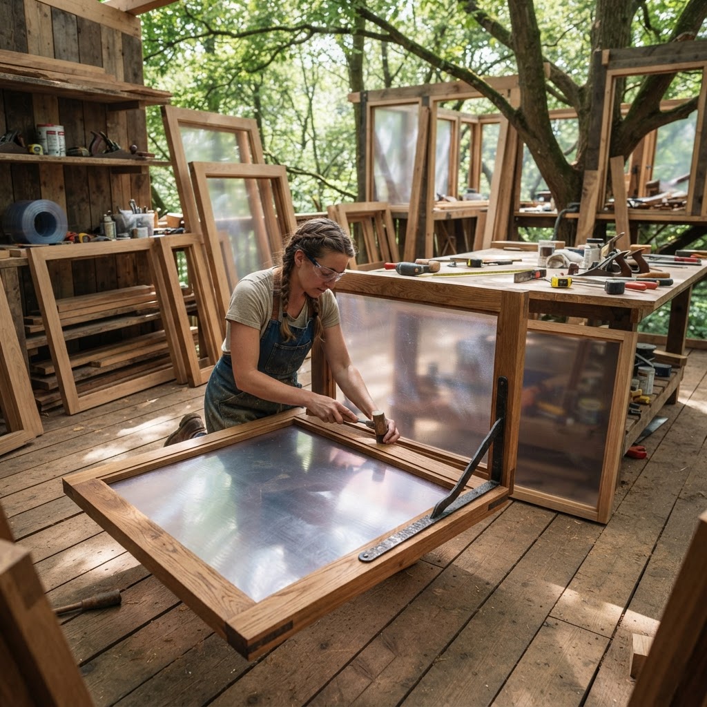 Bespoke Treetop Dendritic Phyto-Photographic Cyanotype Studio — step 2