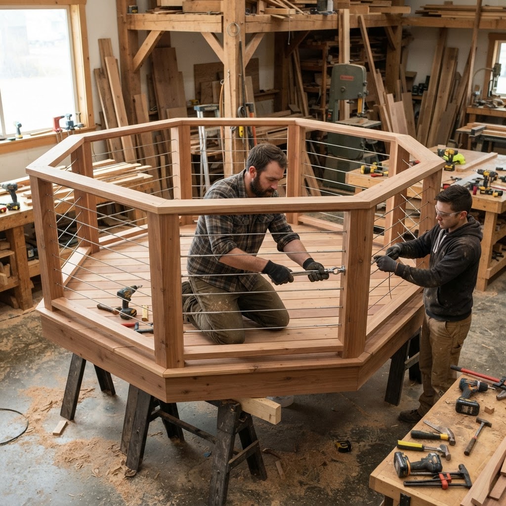Hexagonal Canopy Lookout Deck — step 4