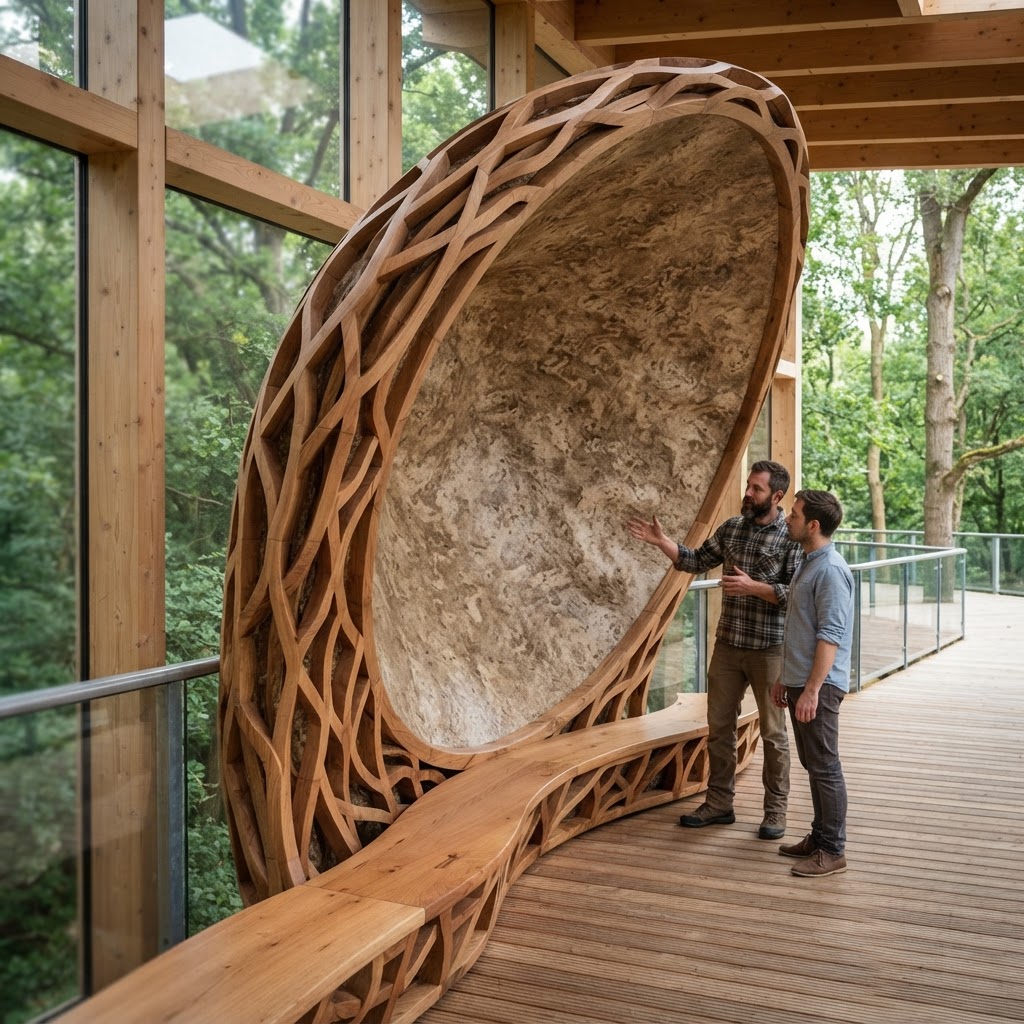 Bespoke Treetop Dendritic Mycelial Phonic Whispering Gallery