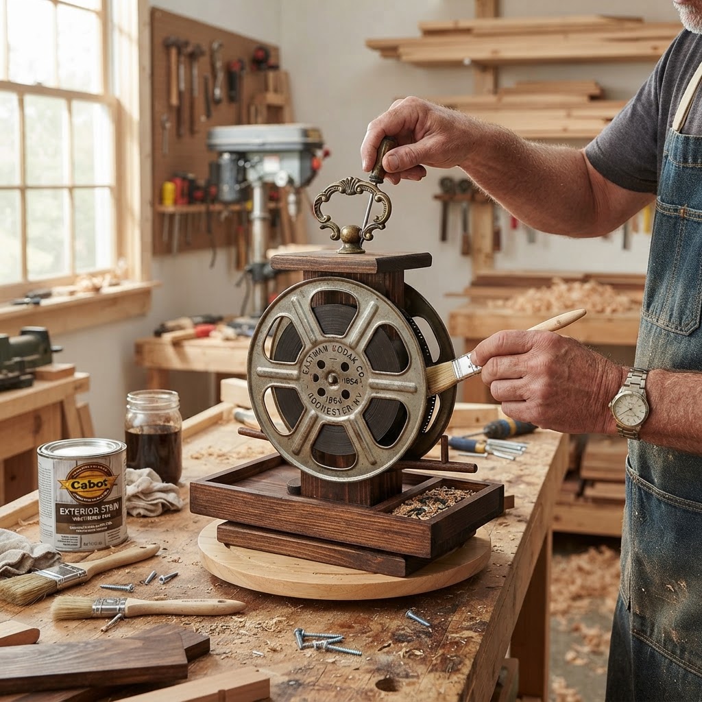 Vintage Film Reel Seed Carousel — step 4