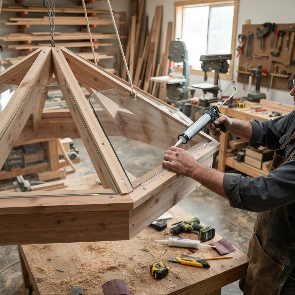 Suspended Cedar Stargazer Nest — step 2