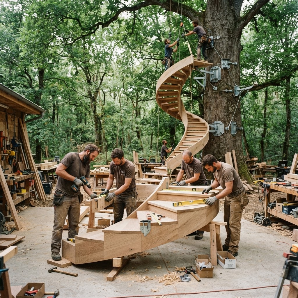 Verdant Canopy Spiral Stair-Helix — step 3
