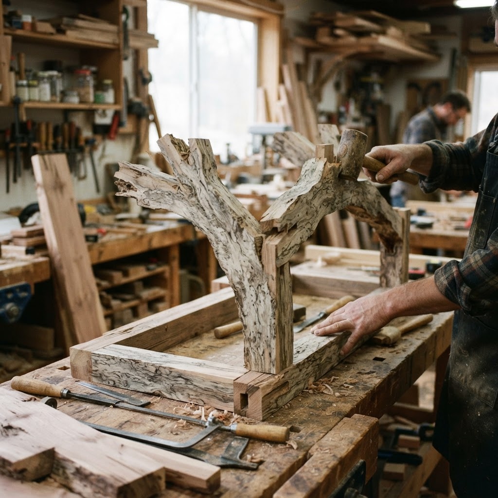 Bespoke Treetop Dendritic Mycelium-Infused Phyto-Pulsar Sap-Flow Canopy Aurora-Vane Writing Console — step 1
