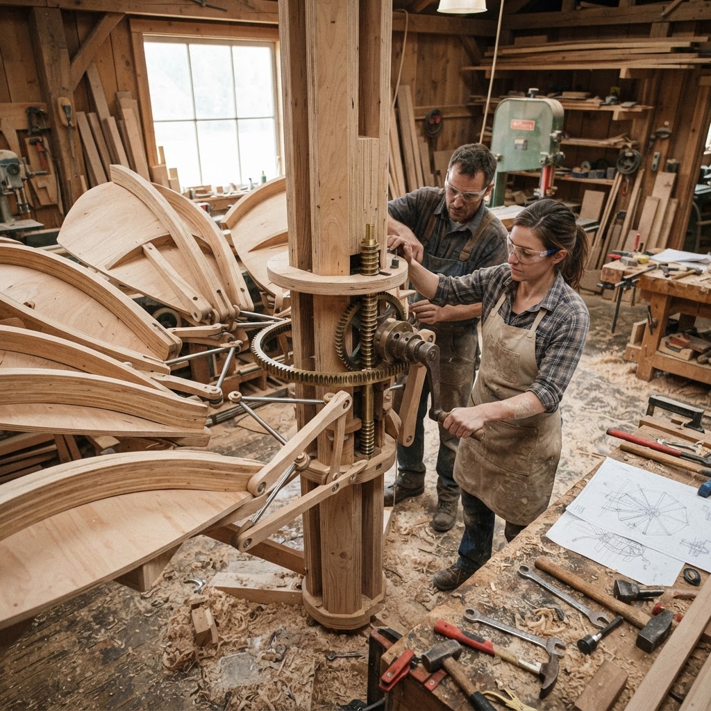 Heliotropic Petal-Fold Treetop Solarium — step 3