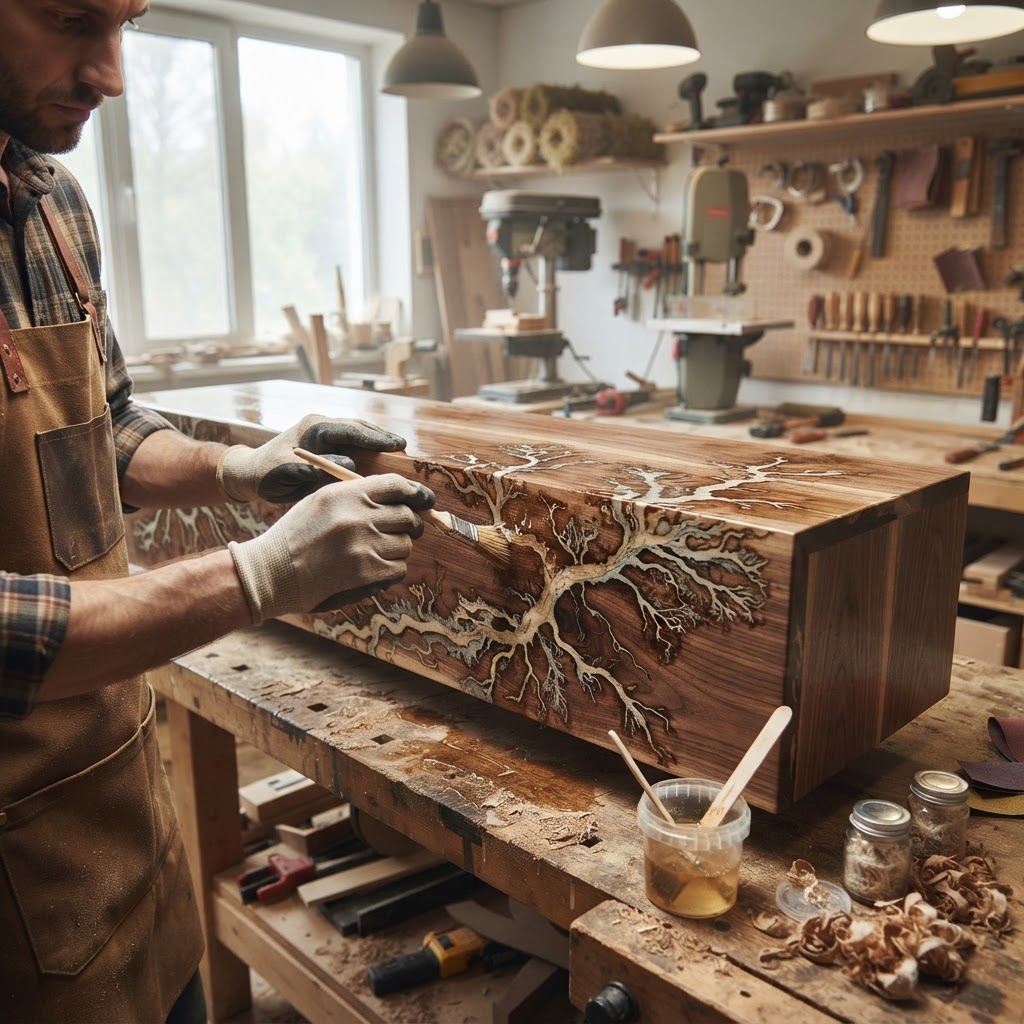 Bespoke Treetop Dendritic Mycelium-Infused Phyto-Atmospheric Sap-Cycle Canopy Dew-Harvester Sideboard — step 3