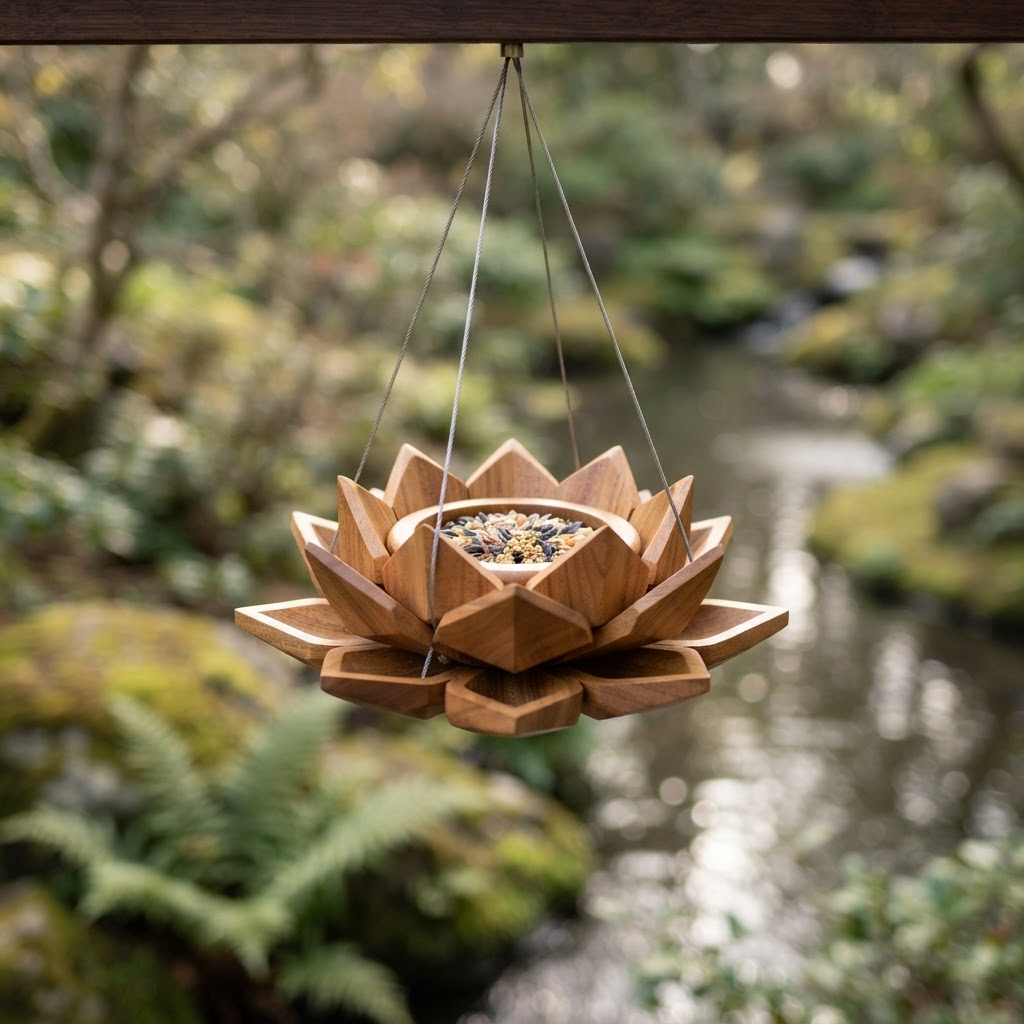 Floating Origami Lotus Blossom Seed Petal