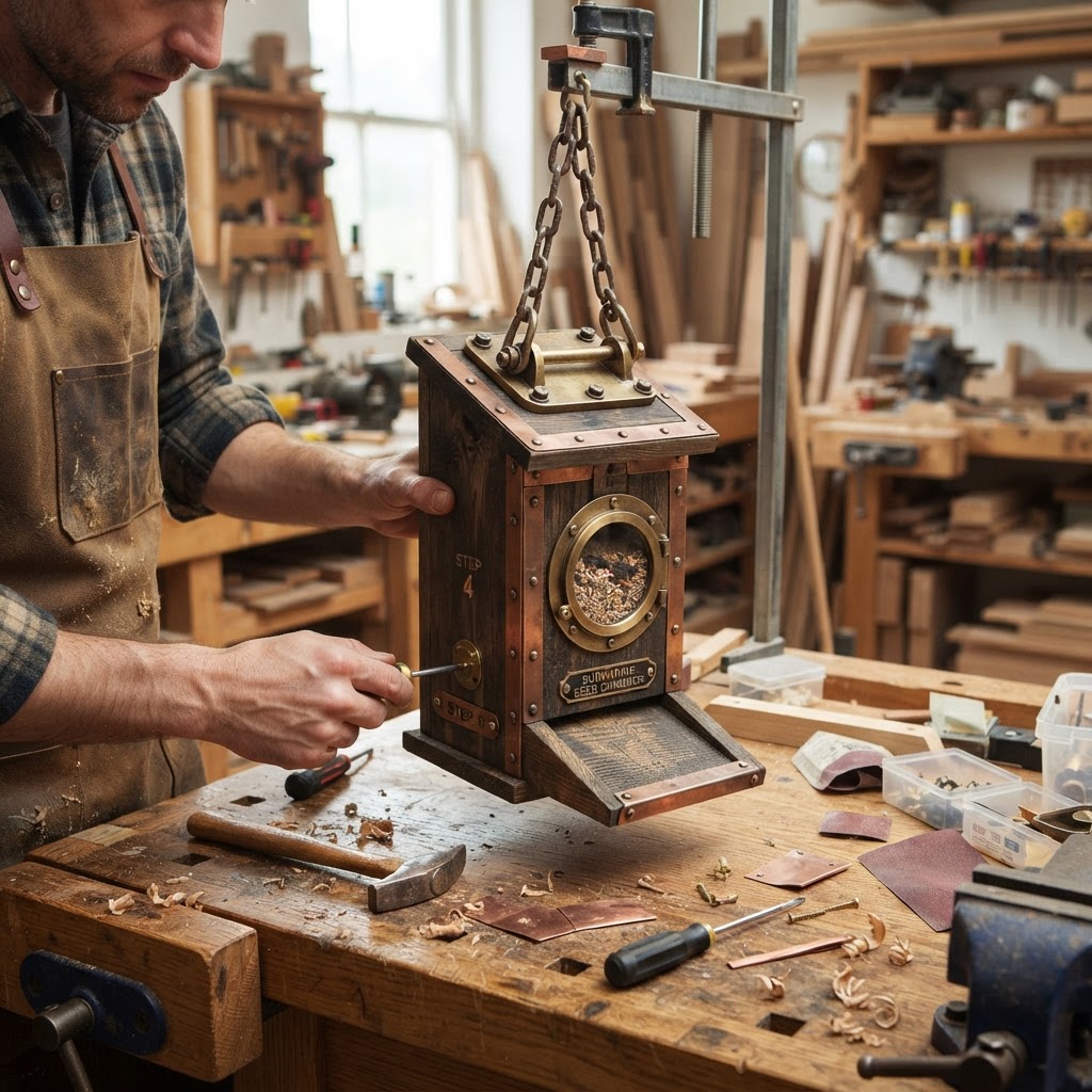 Steampunk Submarine Porthole Seed Chamber — step 4
