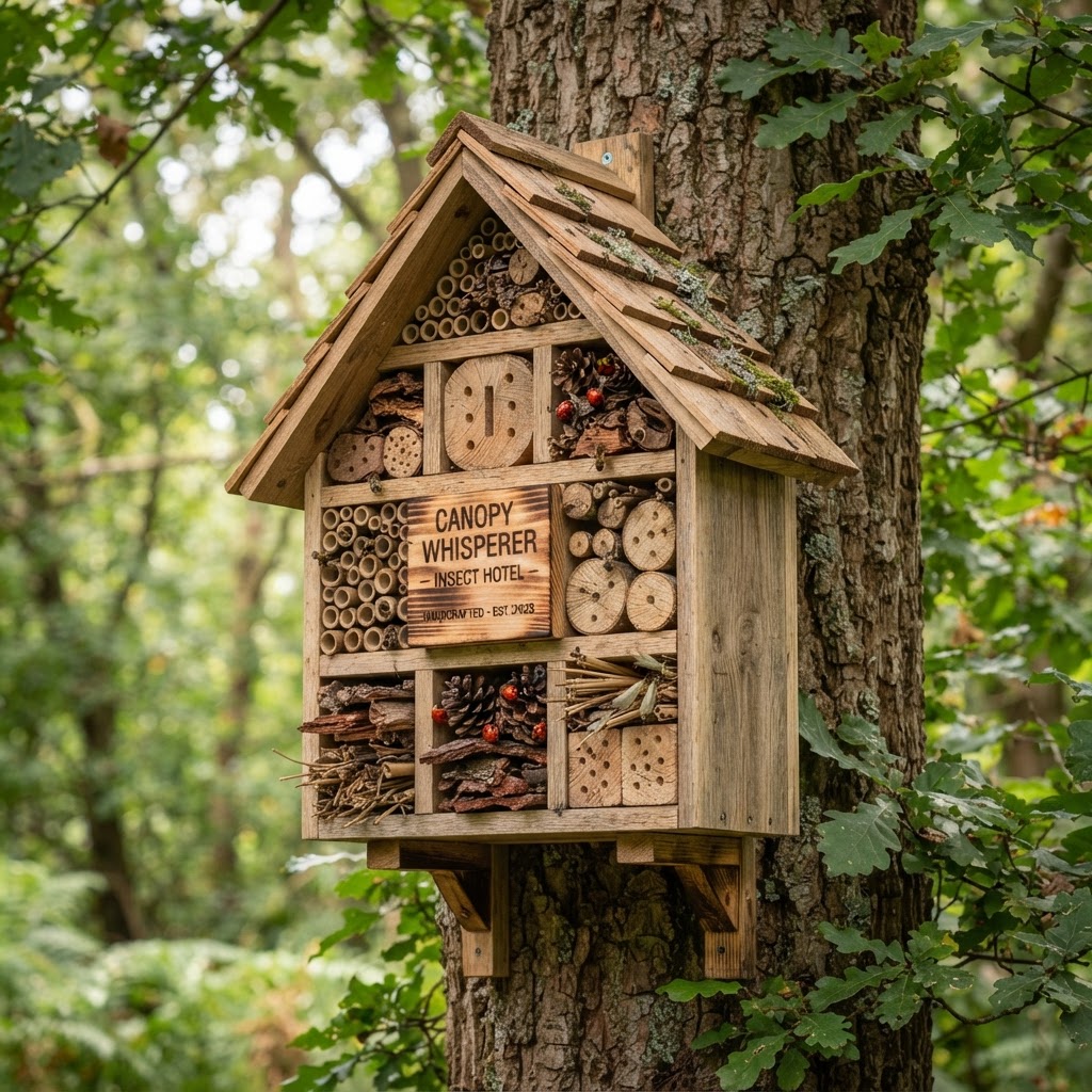 Bespoke Treetop 'Canopy Whisperer' Insect Hotel