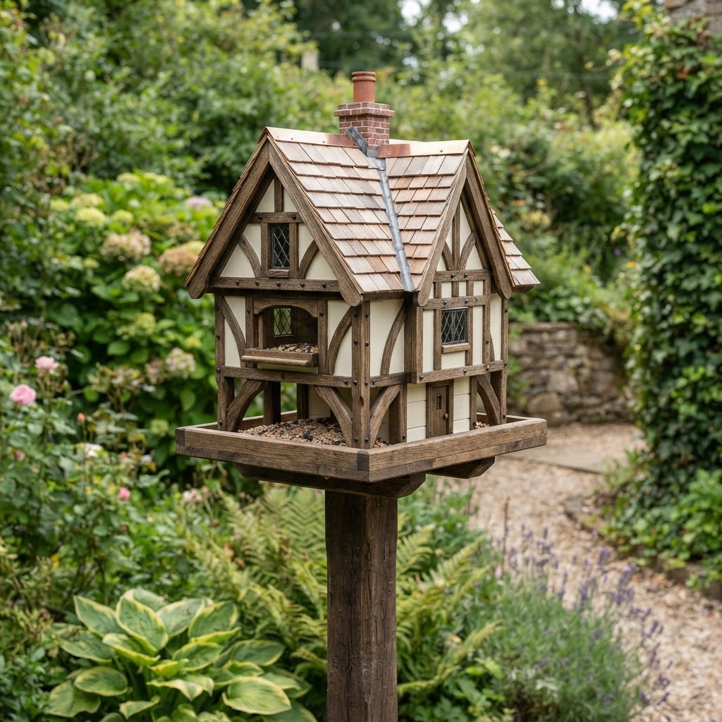 Tudor Revival Half-Timbered Seed Chalet