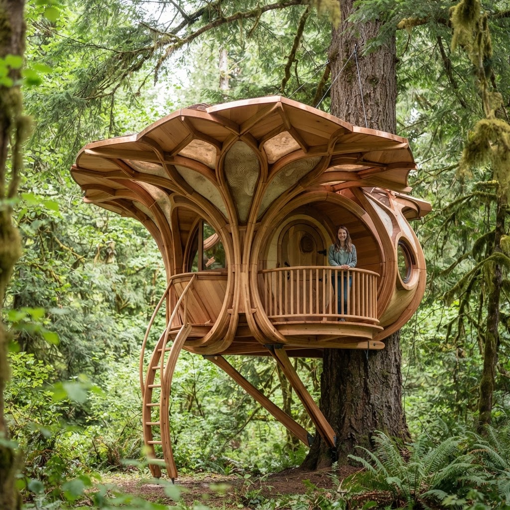 Bespoke Treetop Dendritic Mycelium-Infused Phyto-Laminar Sap-Flow Canopy Humidity-Synchronized Sleep Sanctuary