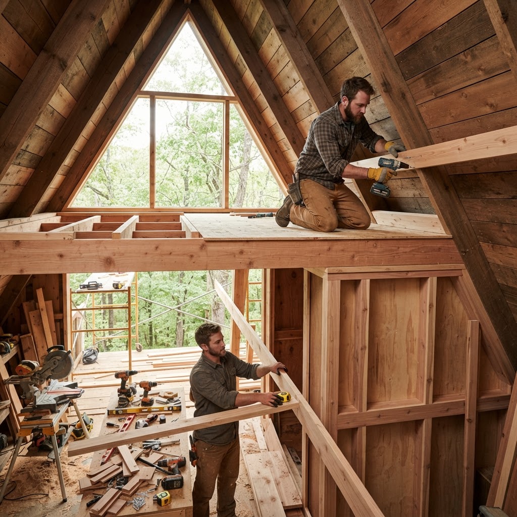 A-Frame Treetop Observatory Loft — step 3