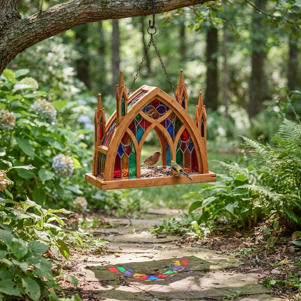 Catenary Arch Stained Glass Seed Cathedral