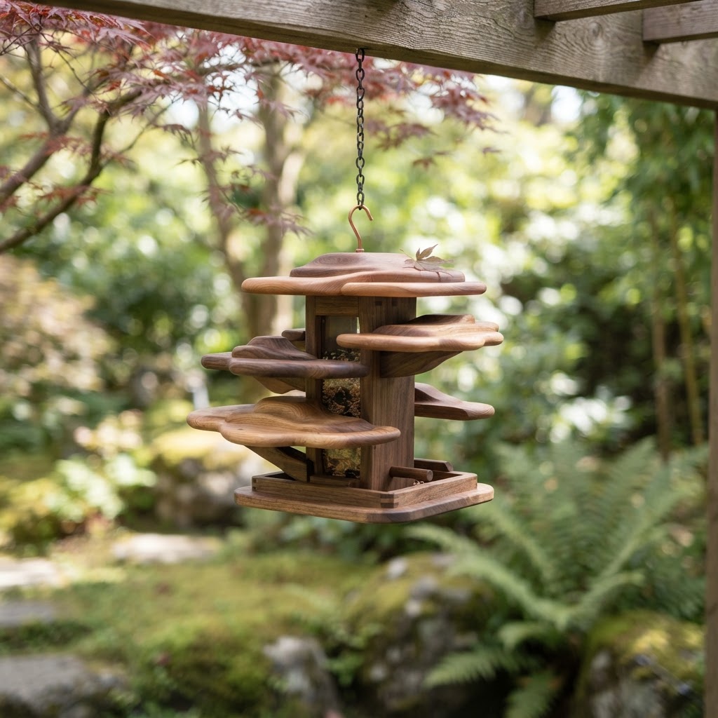 Bonsai-Inspired Floating Cloud Japanese Maple Seed Pavilion