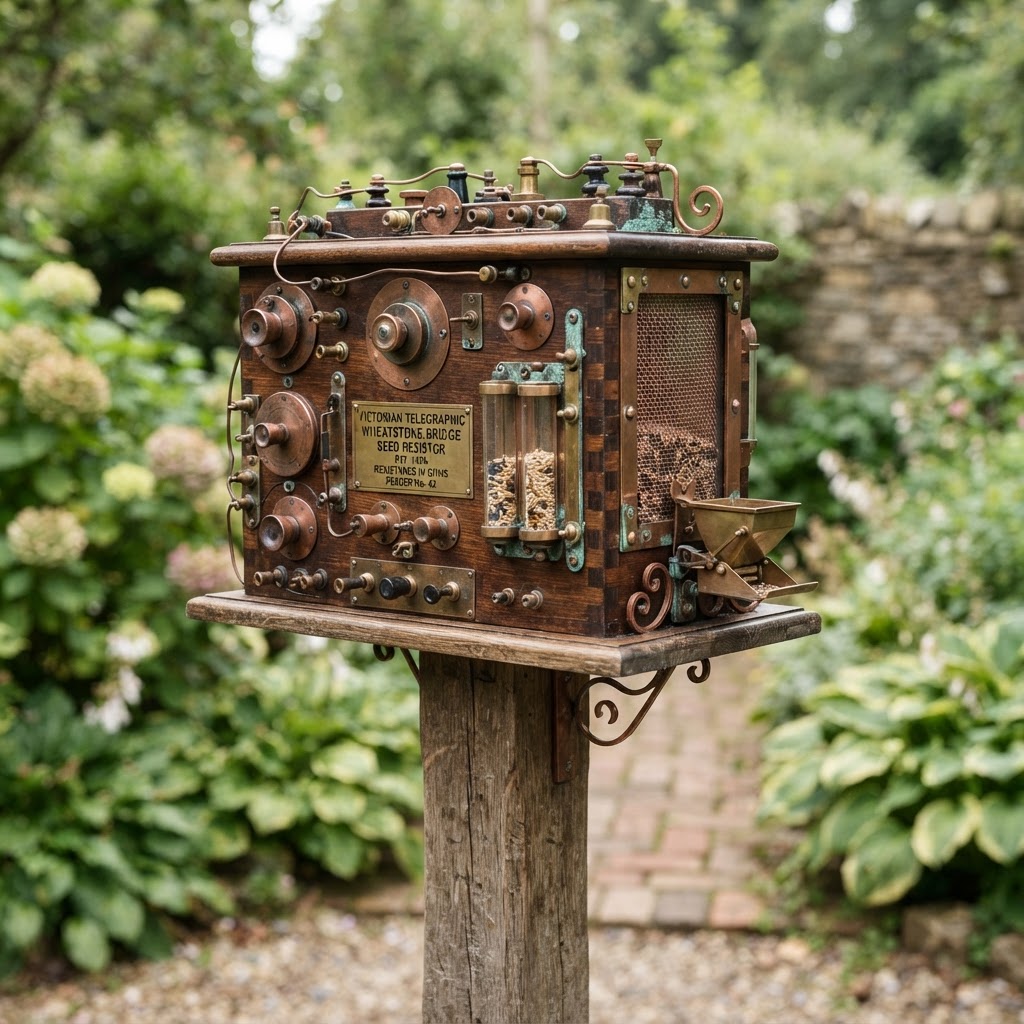 Vintage Patinated Copper Victorian Telegraphic Wheatstone Bridge Seed Resistor