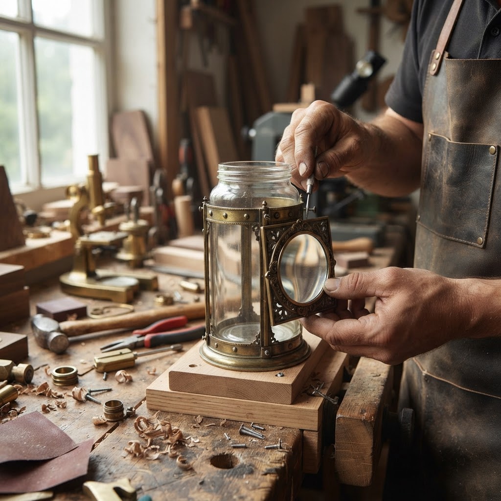 Vintage Brass Microscope Seed Magnifier — step 3