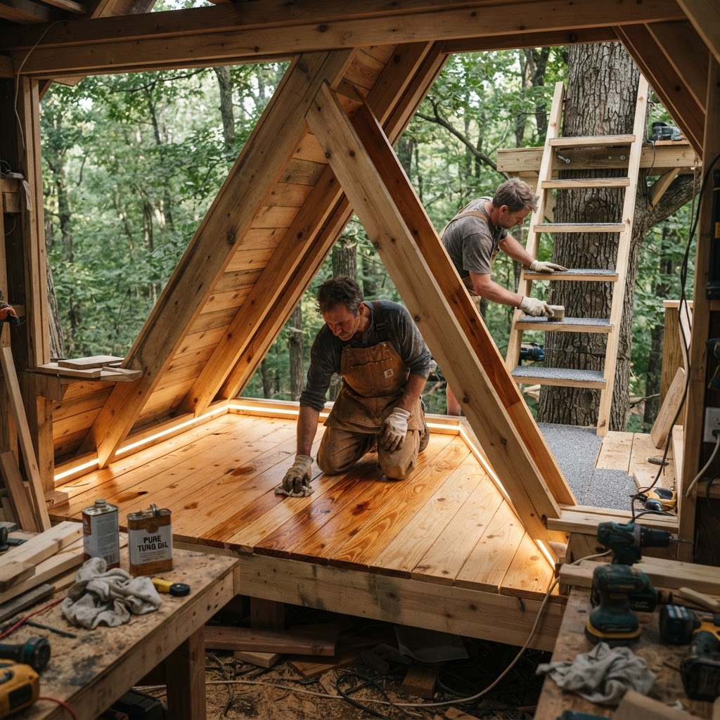 A-Frame Treetop Observatory Loft — step 4