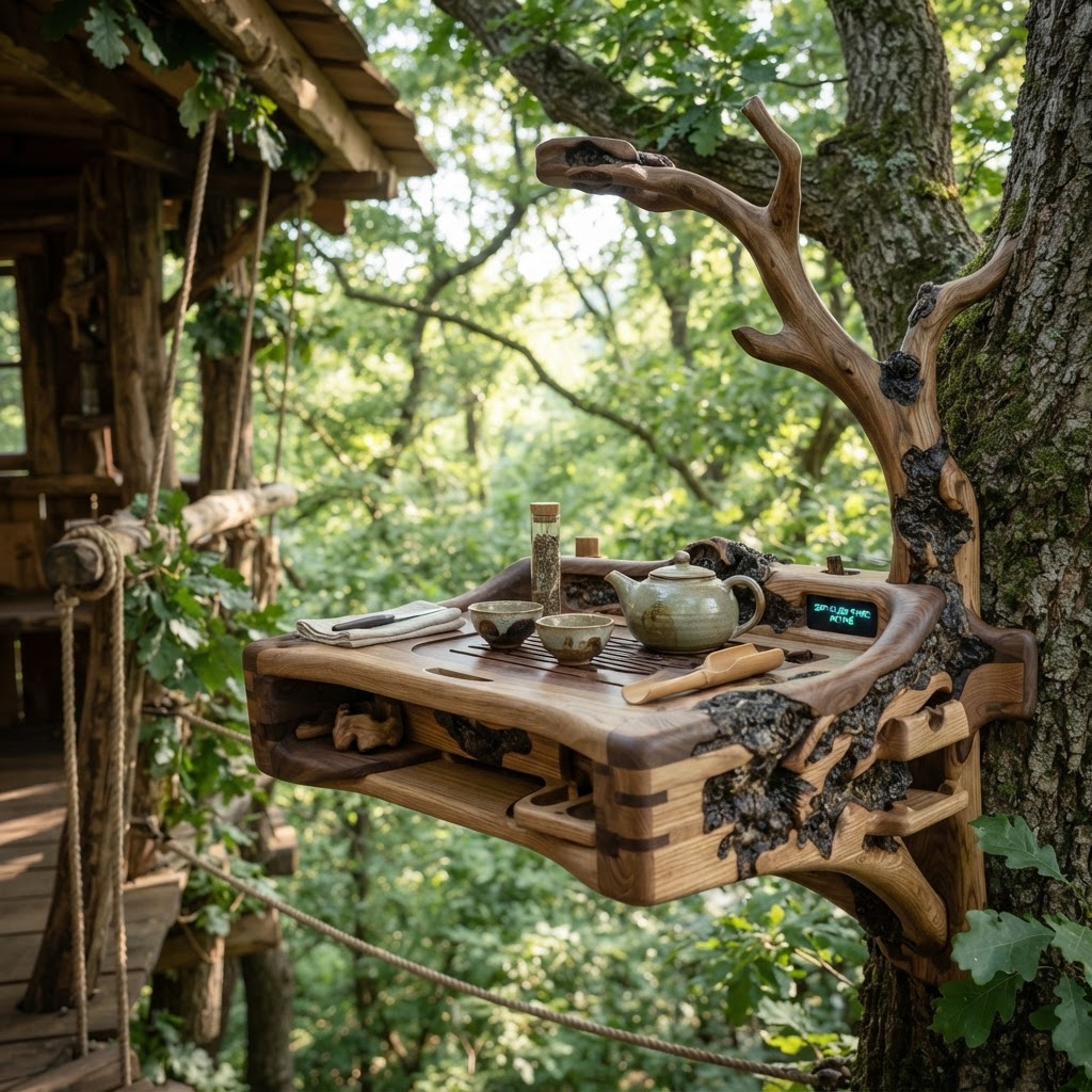 Bespoke Treetop Dendritic Mycelium-Infused Phyto-Seismic Sap-Flow Canopy Horizon-Mapping Tea Valet