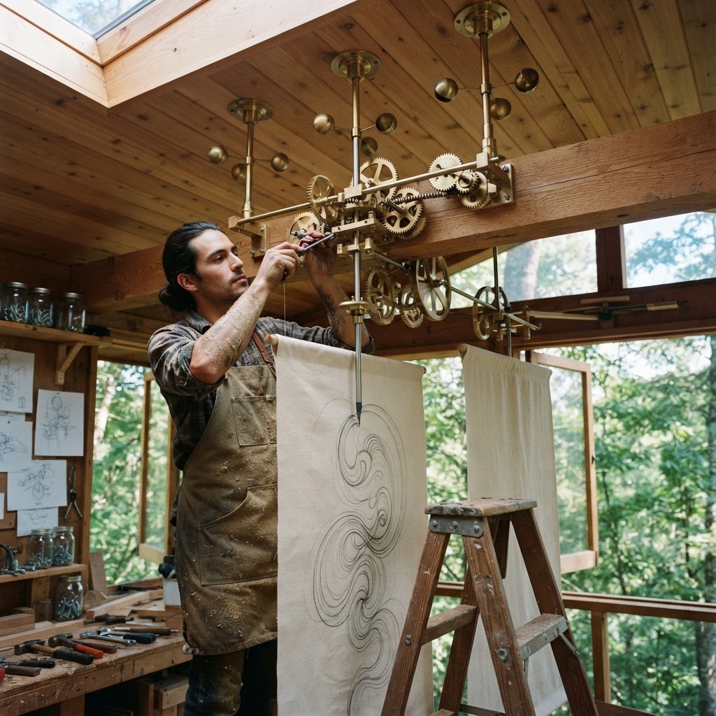 Bespoke Treetop Anemometer Kinetic Wind-Art Studio — step 2