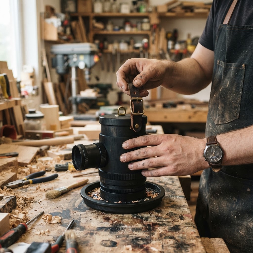 Vintage Camera Lens Bird Feeder — step 4