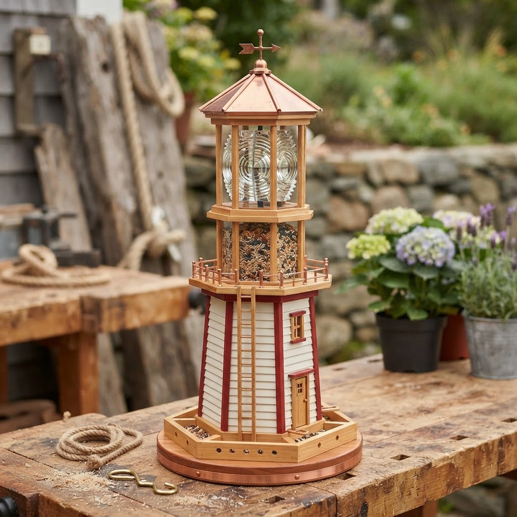 Maritime Lighthouse Fresnel Lens Seed Beacon