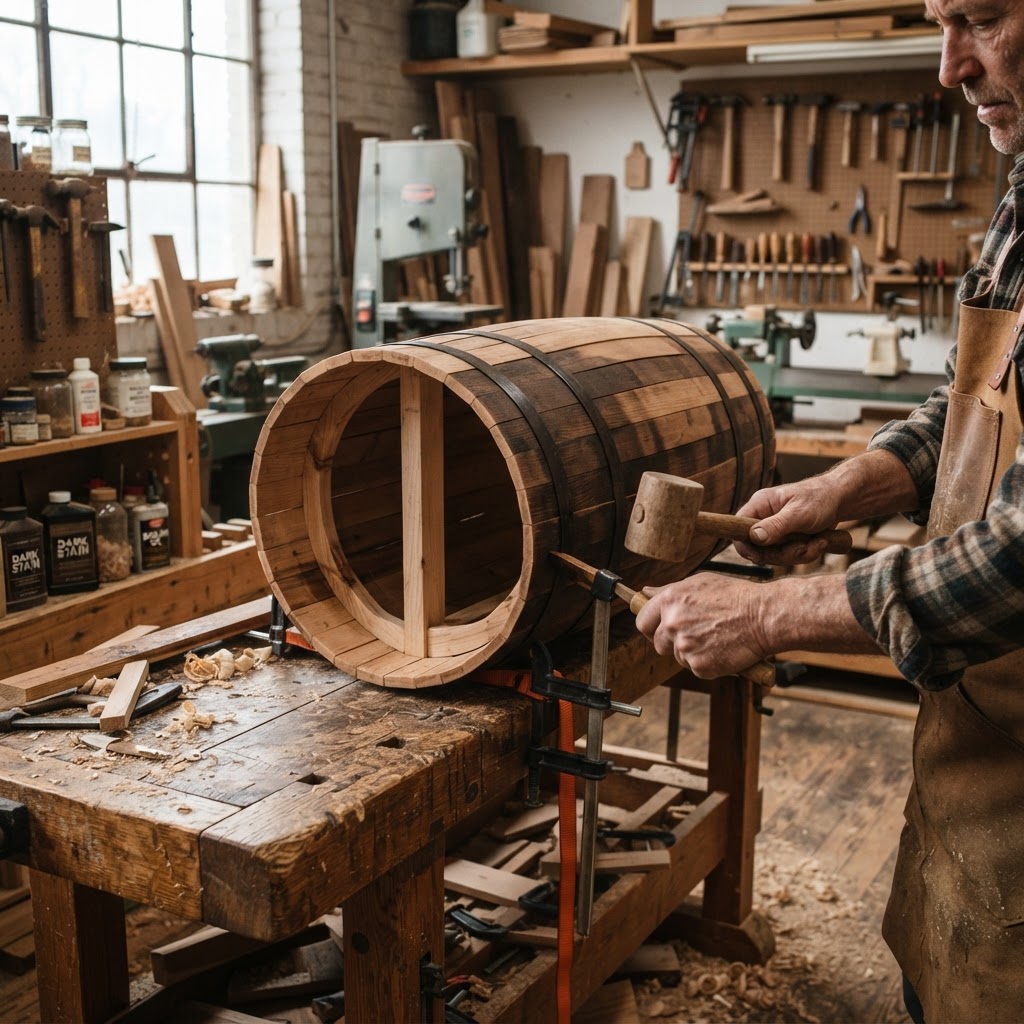Vintage Patinated Copper Victorian Steam Engine Seed Boiler — step 1