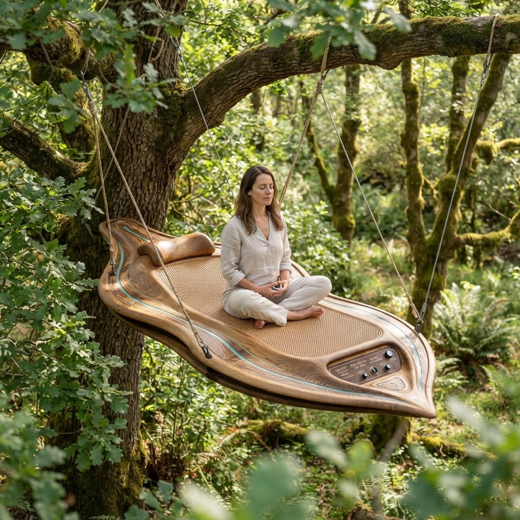 Bespoke Treetop Dendritic Mycelium-Infused Phyto-Kinetic Sap-Flow Canopy Resonance-Mapping Meditation Plinth