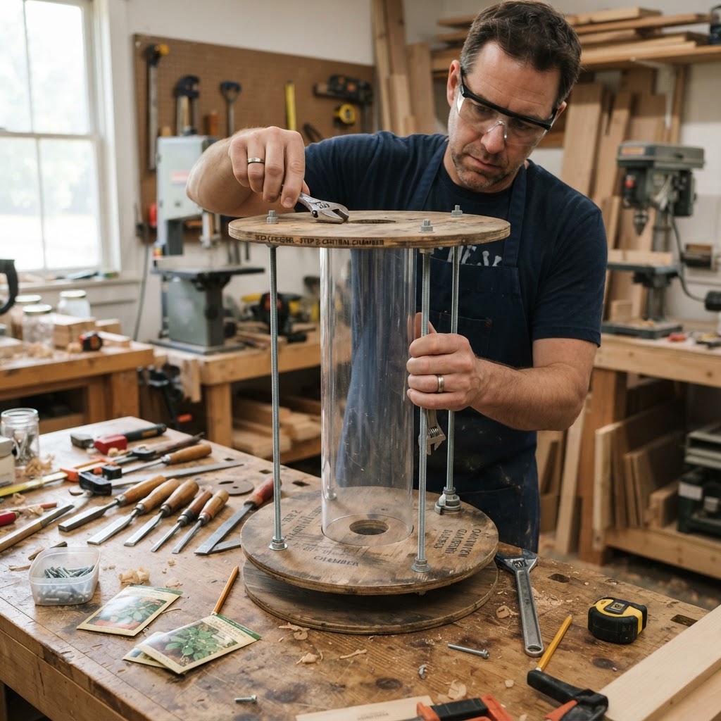 Vintage Film Reel Seed Carousel — step 2