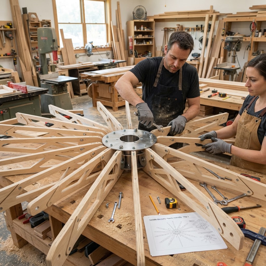 Variable-Geometry Origami Treetop Sky-Cabana — step 1