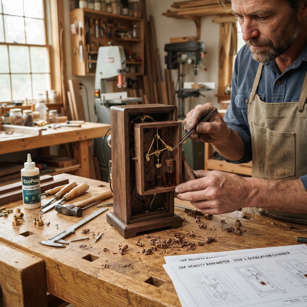 Bespoke Treetop Dendritic Mycelium-Infused Phyto-Oscillating Sap-Density Barometer — step 3