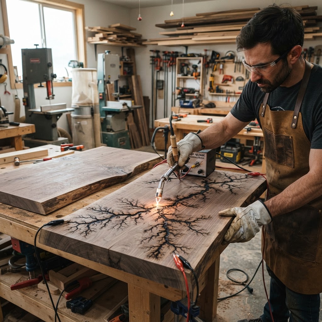 Bespoke Treetop Fractal-Fracture Resin Reading Nook — step 1