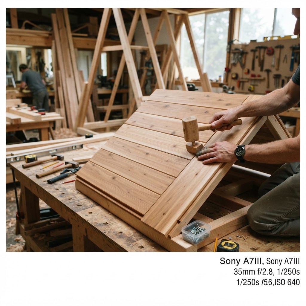 Vintage Mid-Century Modern A-Frame Seed Cabin — step 2