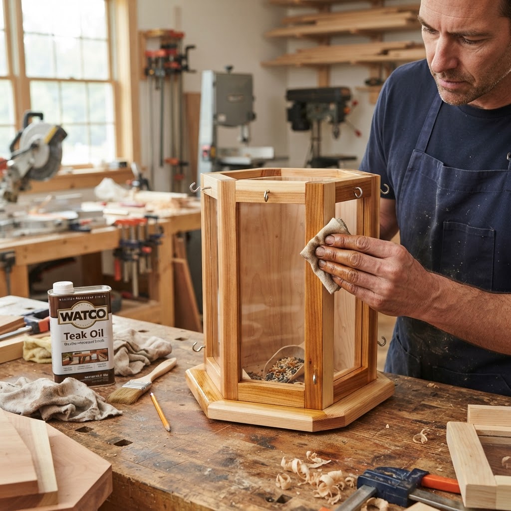Cottage Lantern Seed Lantern Feeder — step 4