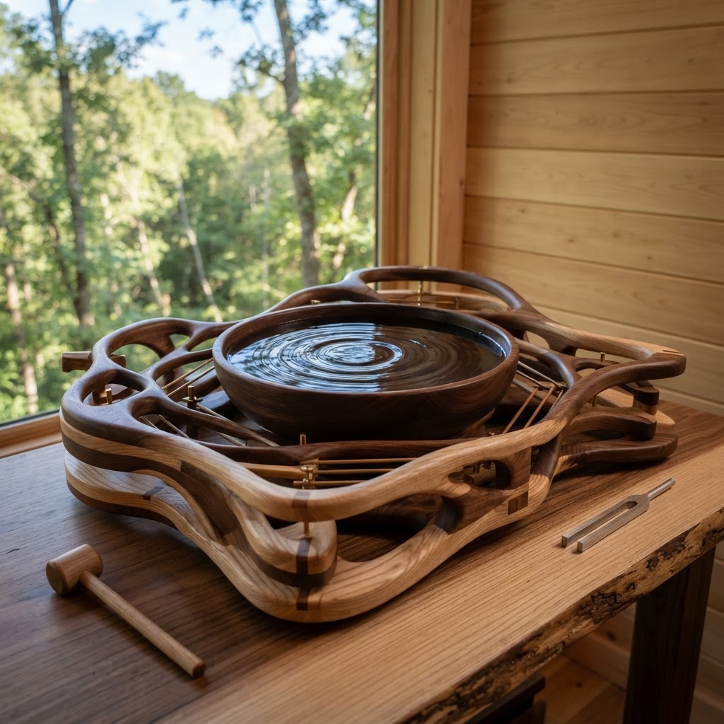 Bespoke Treetop Dendritic Kyma-Fluid Resonance basin