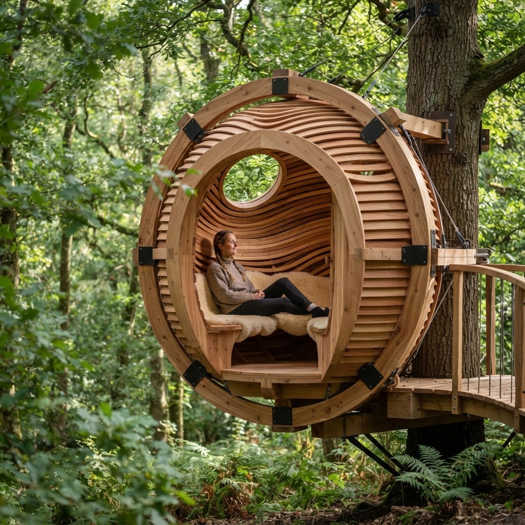 Acoustic Ember Cedar Sound-Scape Alcove