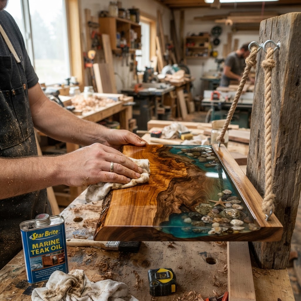 Tide-Pool Inspired Epoxy Resin Tide Basin Feeder — step 4