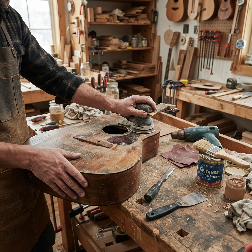 Acoustic Guitar Soundhole Bird Feeder — step 1
